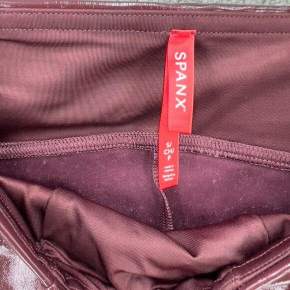 SPANX Faux Patent Leather Leggings - Picture 7 of 8